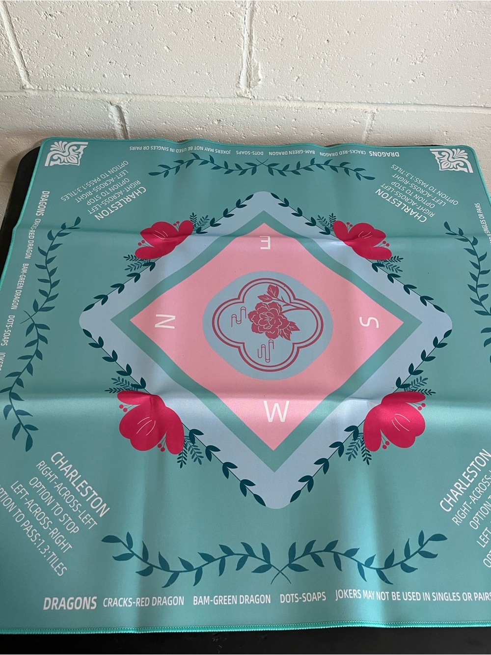 Mahjong Mat with Carrying Bag